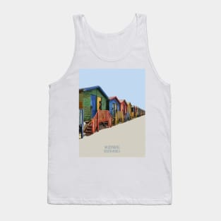 Colorful houses in Muizenberg, South Africa Tank Top